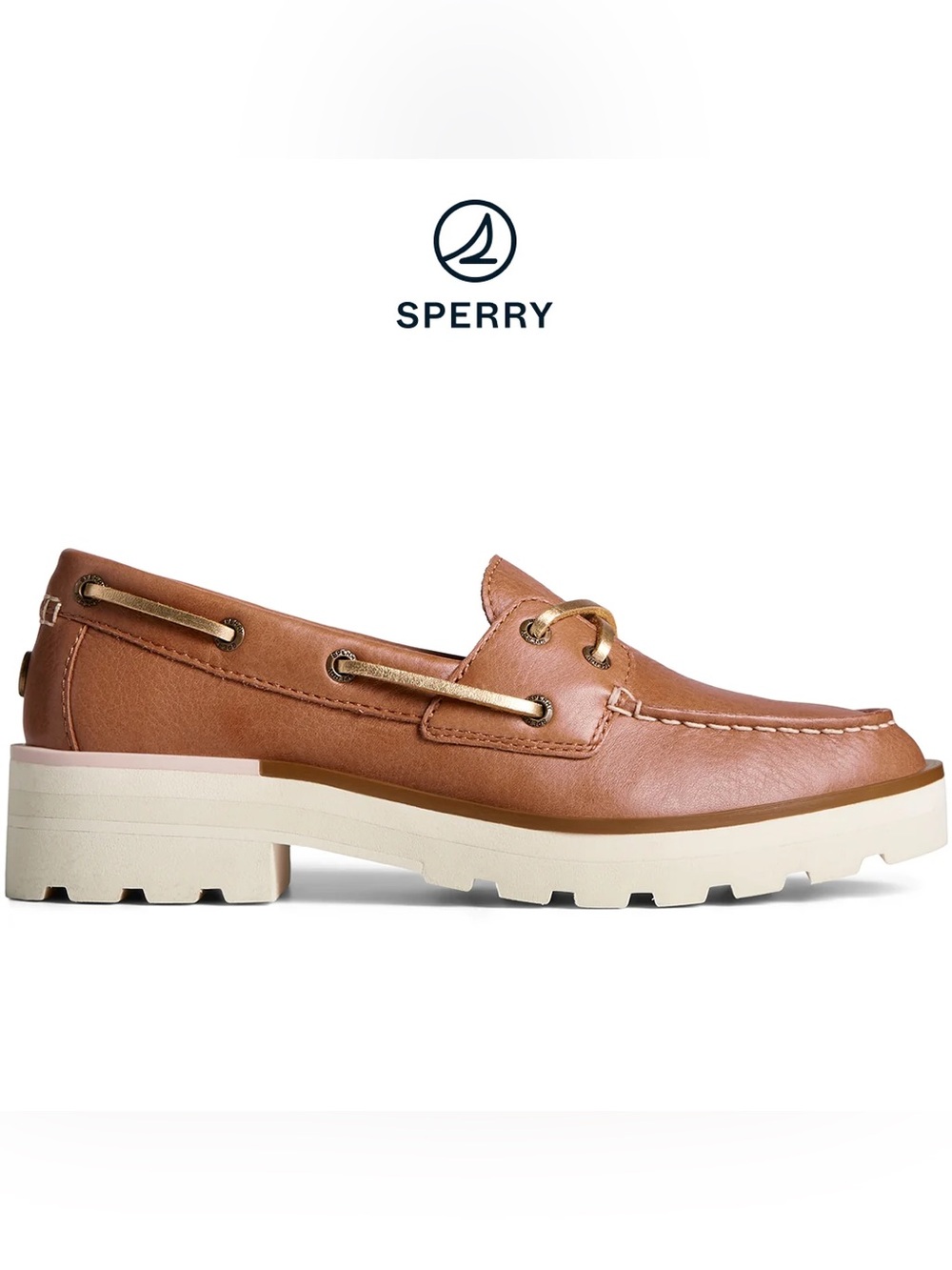Sperry Women's of tan Sperry Women's Chunky Boat 2-Eye shoes